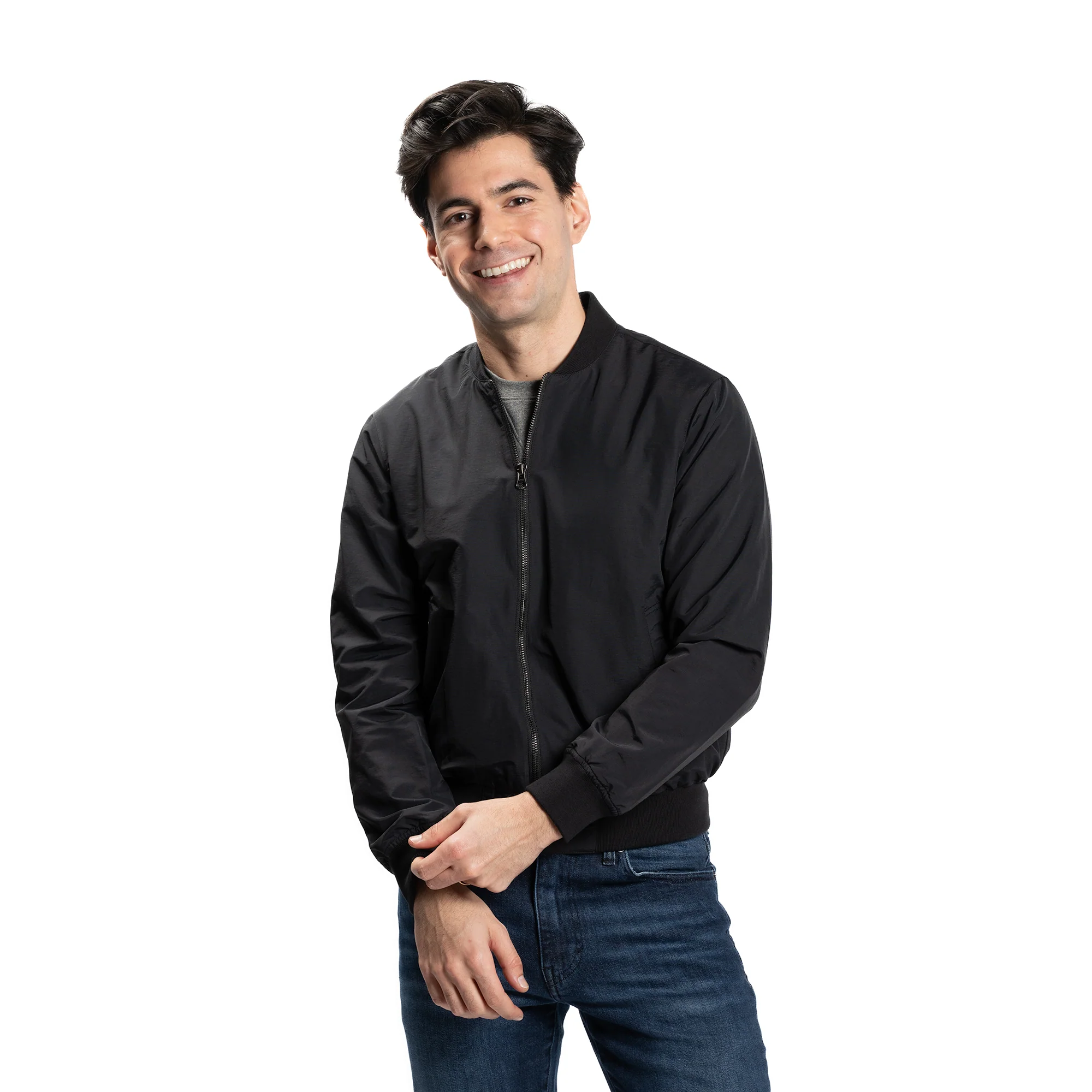 Bomber Jacket - Black - Image 6