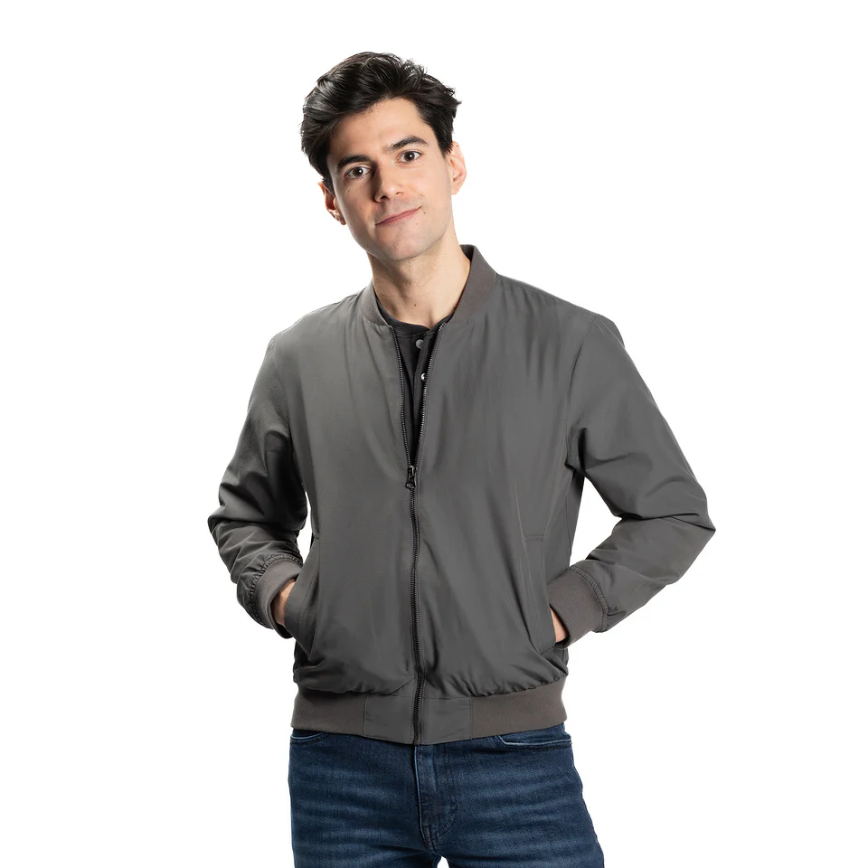 Bomber Jacket - Grey - Image 4