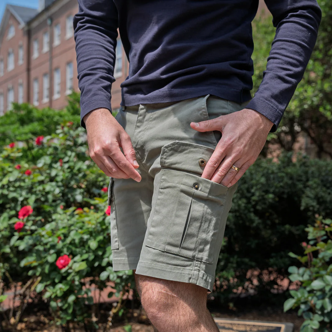 Cargo Shorts - Olive - Image 3