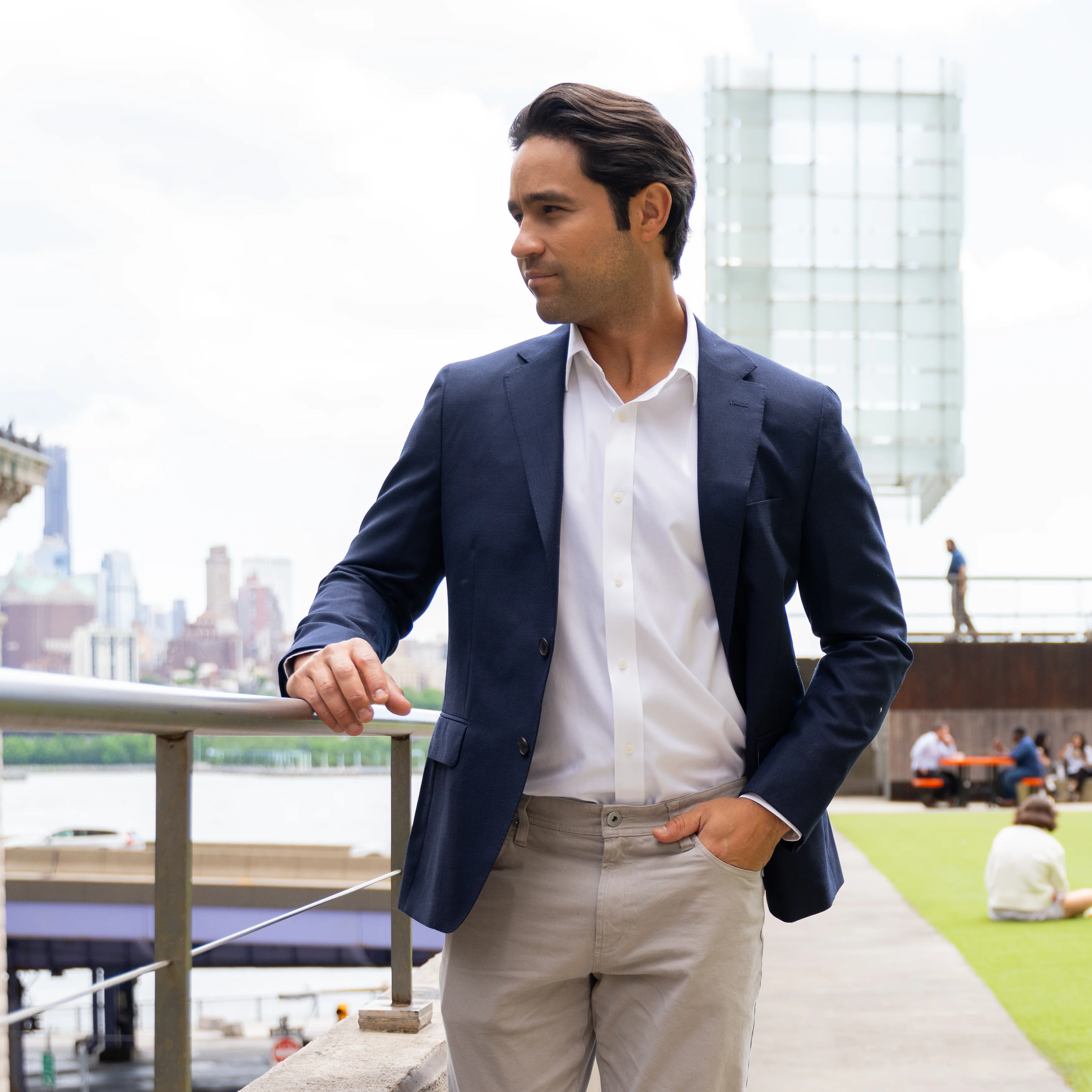 Easy Care Dress Shirt Slim Fit - White - Image 3