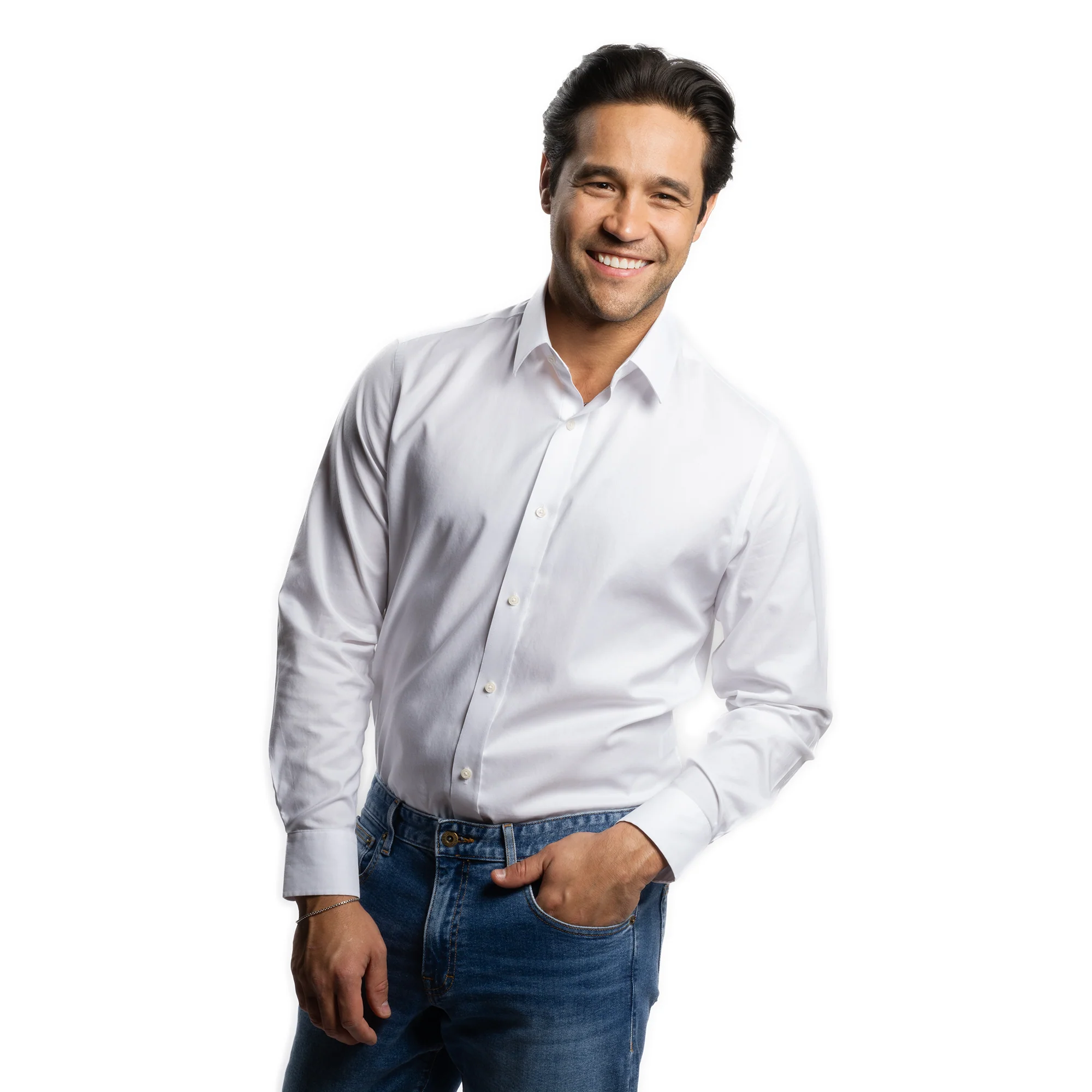 Easy Care Dress Shirt Standard Fit - White - Image 7