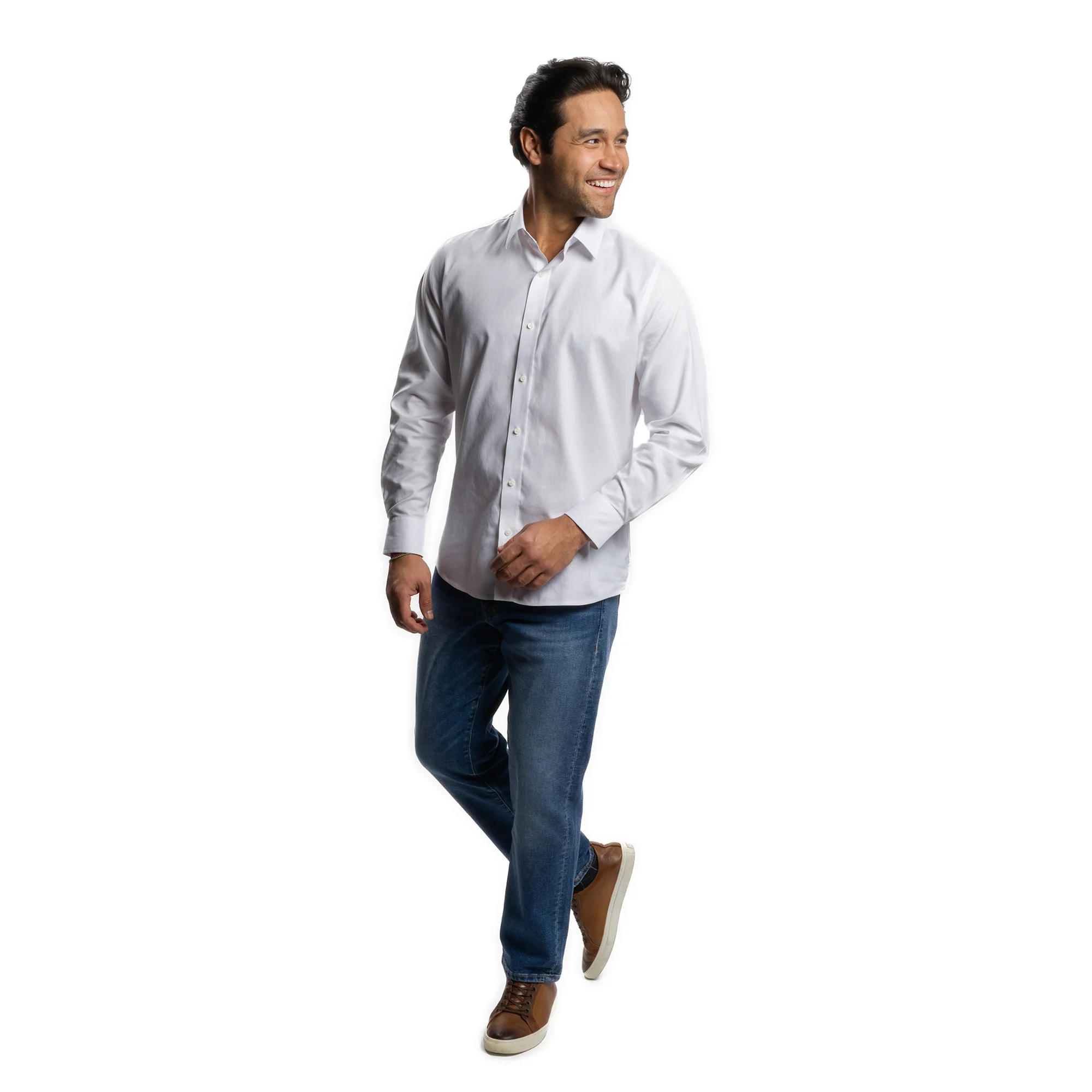 Easy Care Dress Shirt Standard Fit - White - Image 9