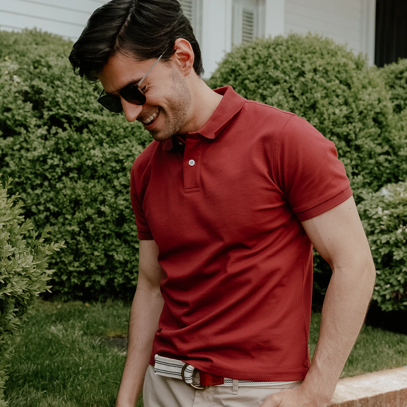 James Polo Shirt - Burgundy - Image 3