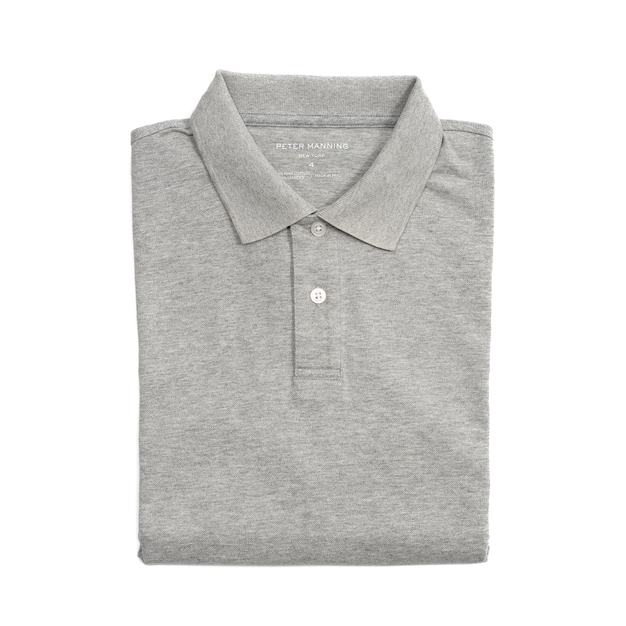 James Polo Shirt - Heather Grey - Image 5