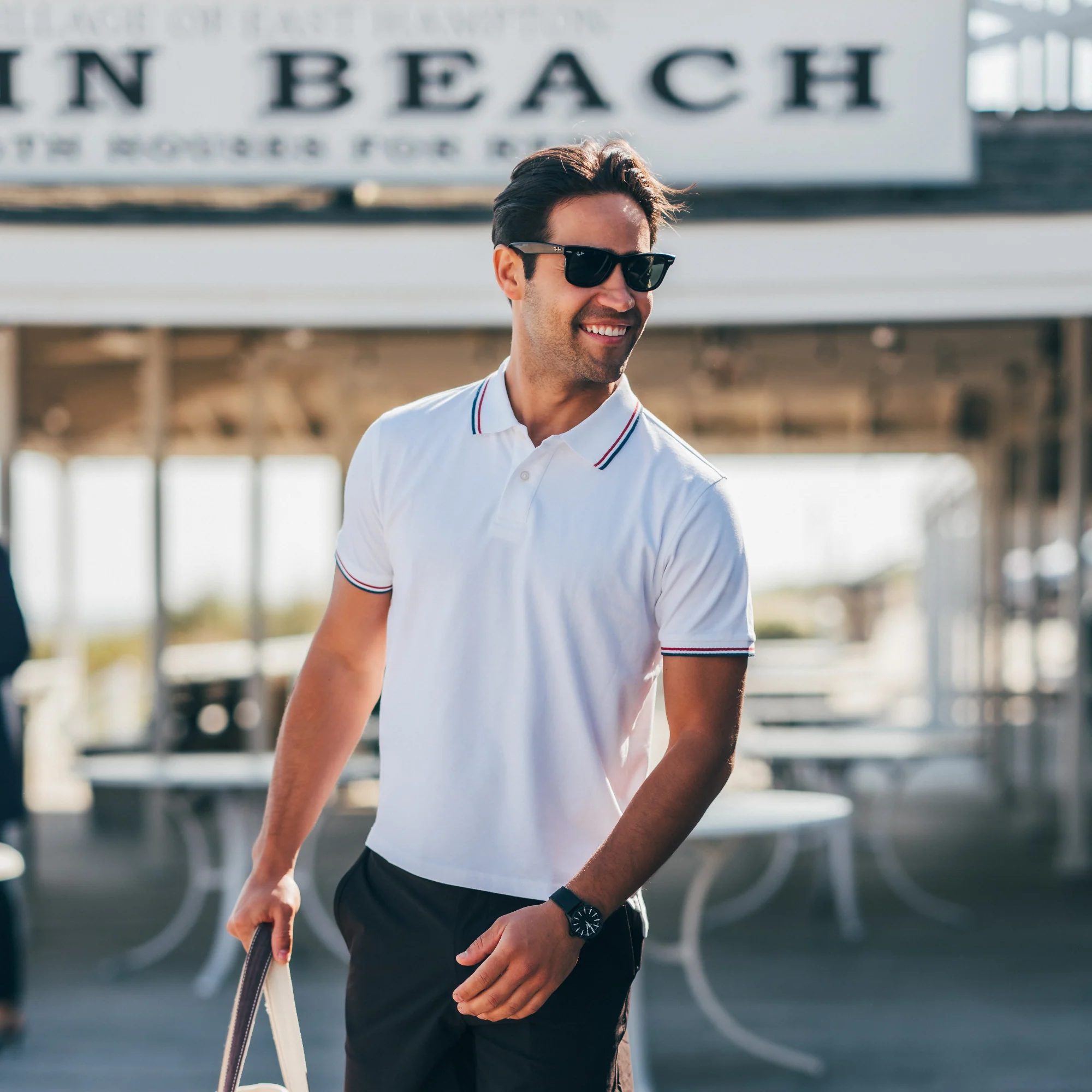 James Polo Shirt - White Tipped - Image 3