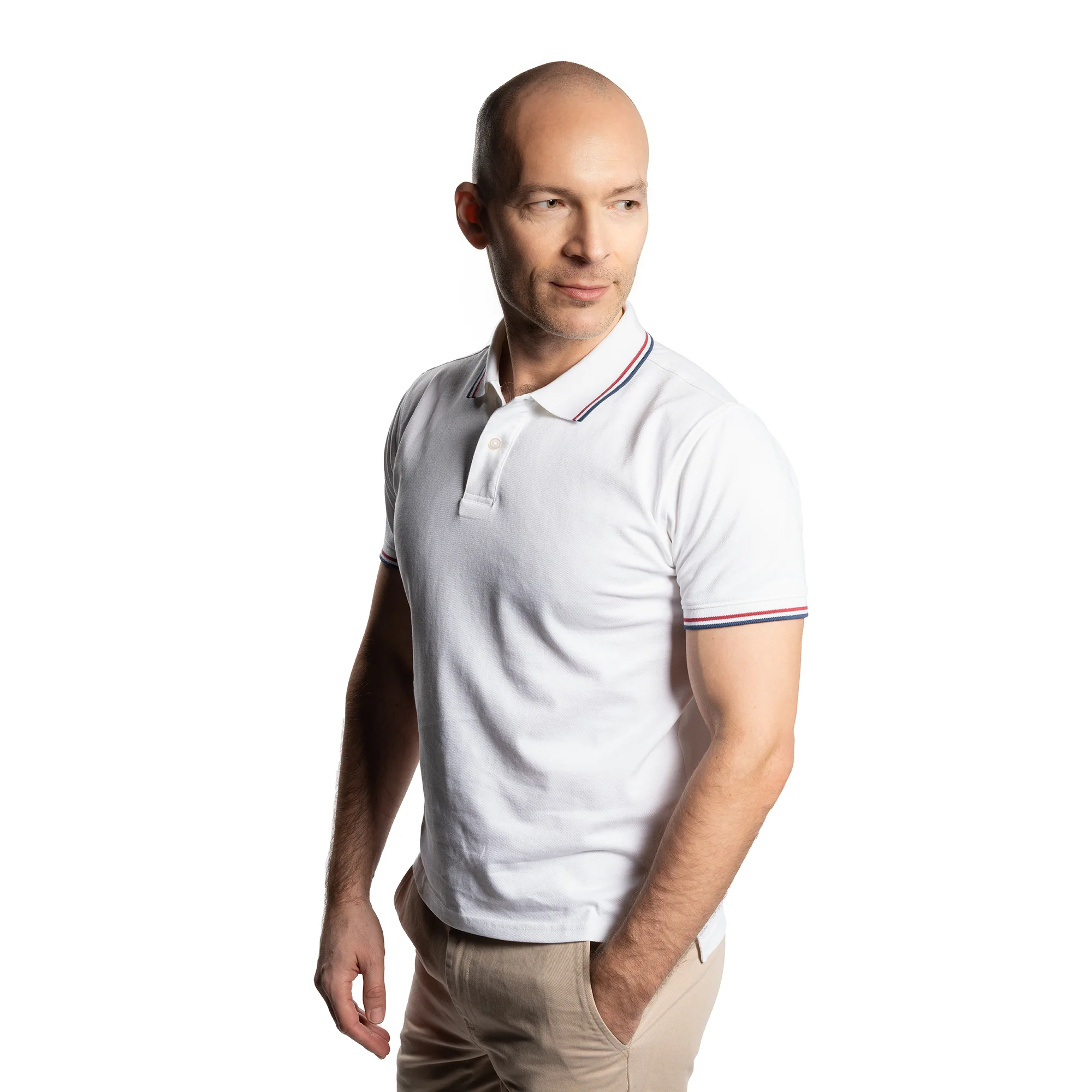 James Polo Shirt - White Tipped - Image 6