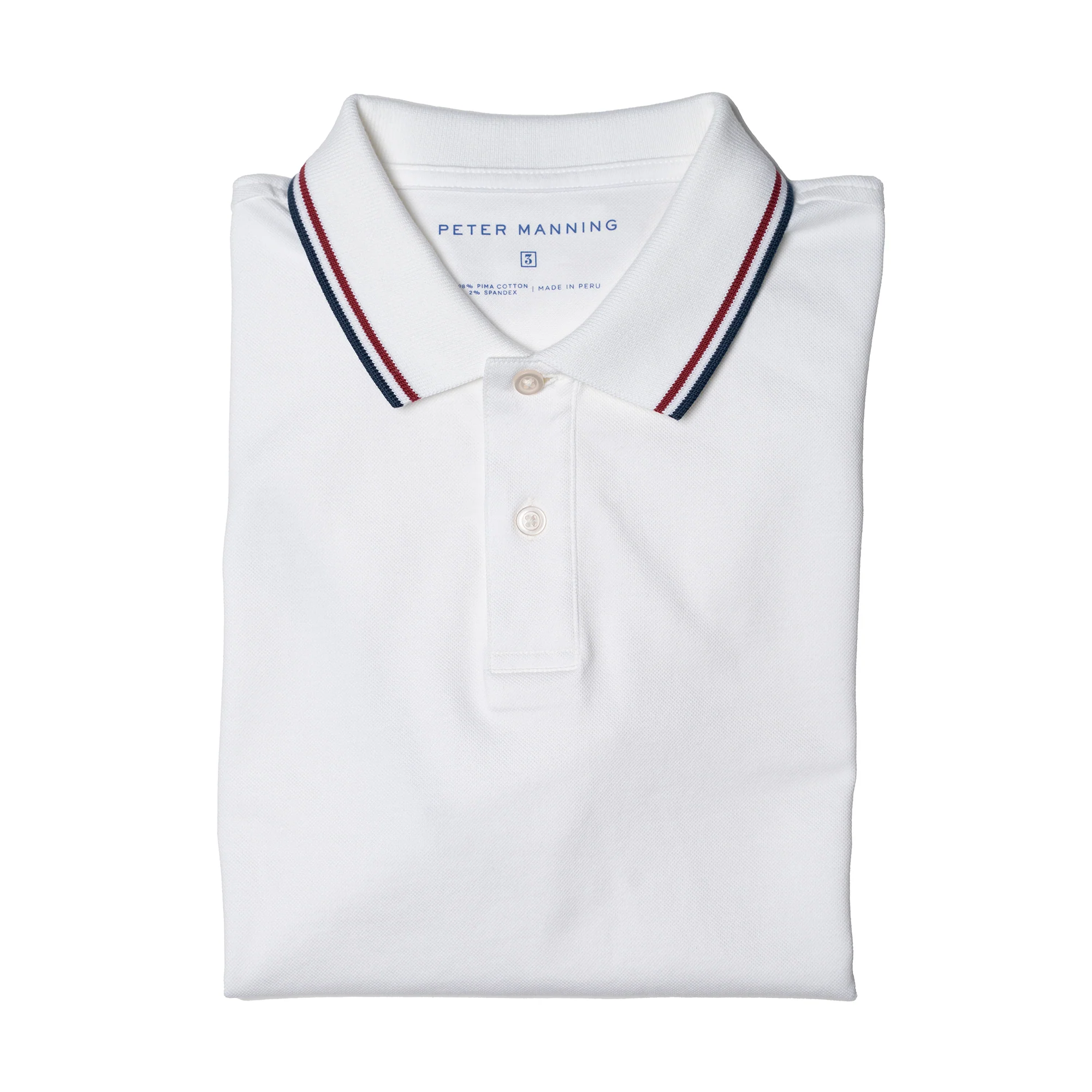 James Polo Shirt - White Tipped - Image 8