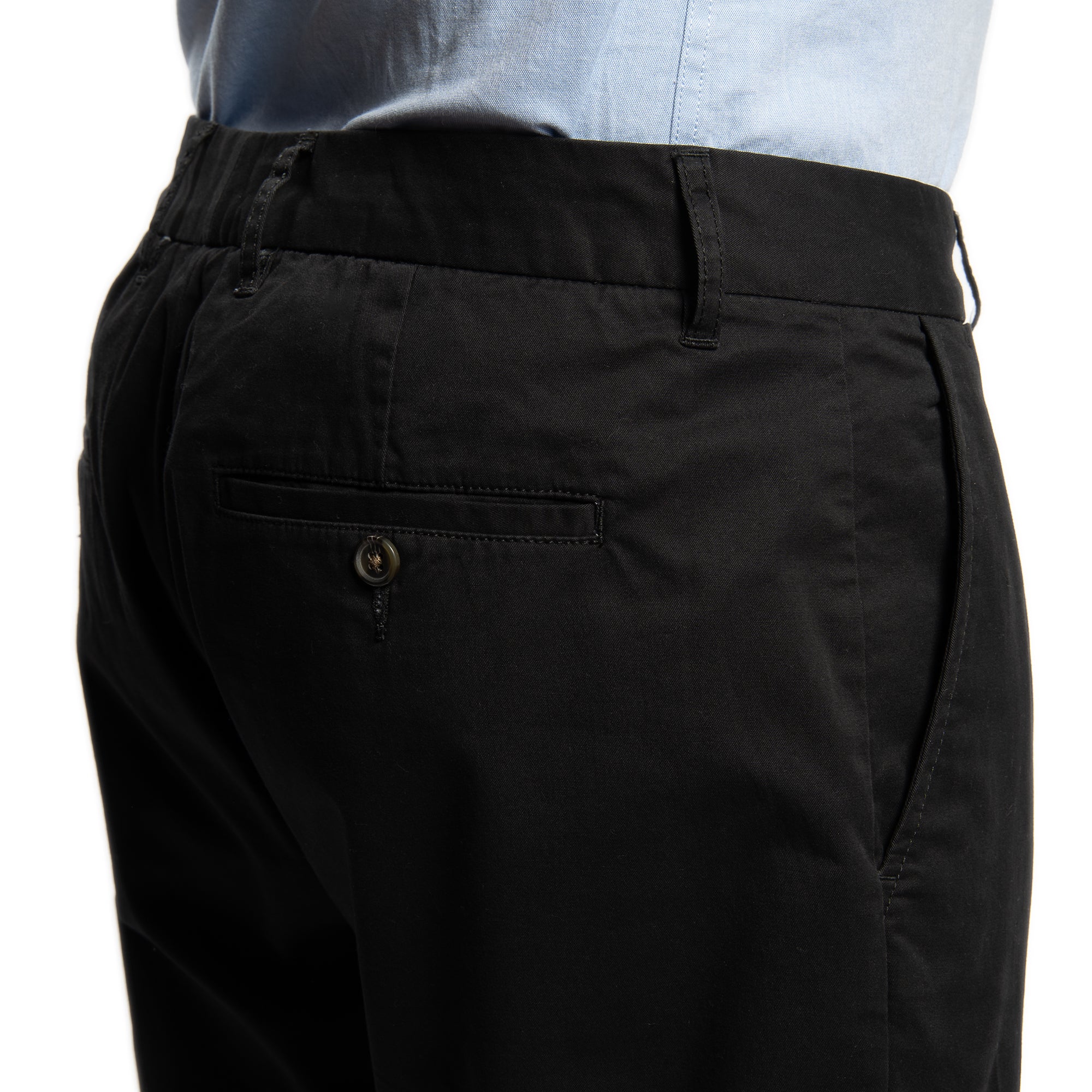 Lightweight Stretch Chinos Slim Fit - Black - Image 3