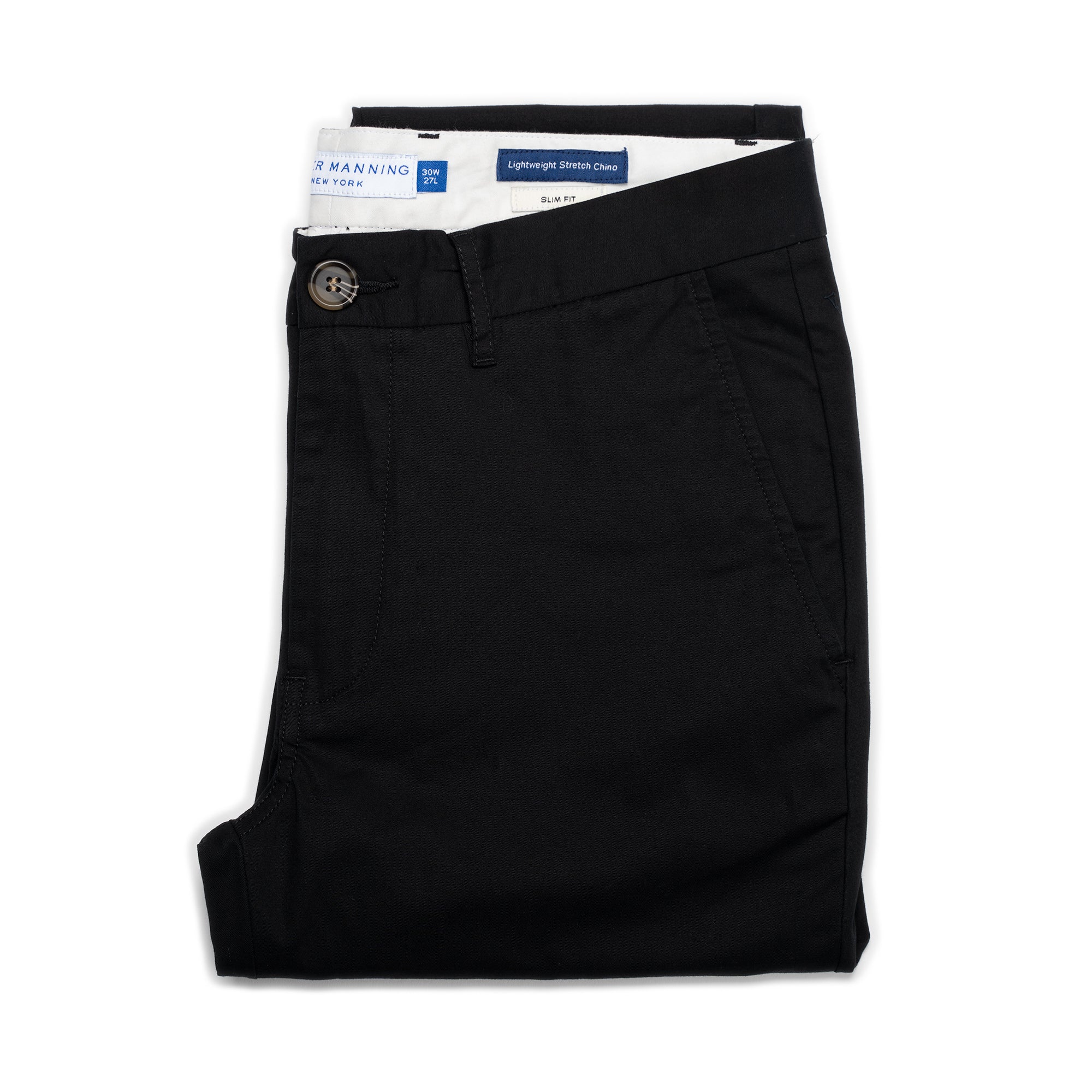 Lightweight Stretch Chinos Slim Fit - Black - Image 6