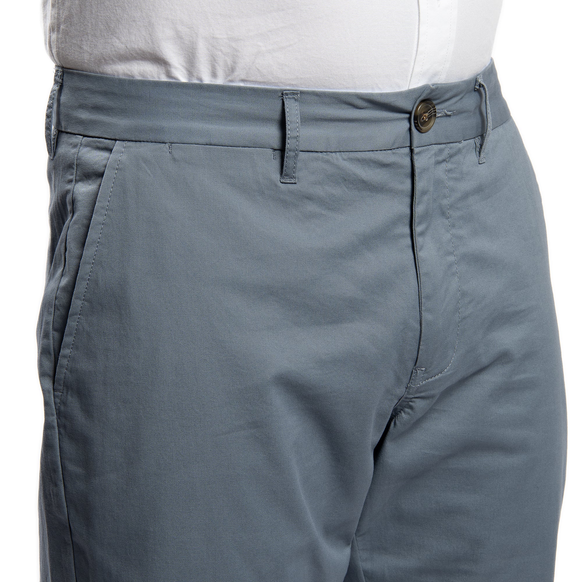Lightweight Stretch Chinos Slim Fit - Slate - Image 4
