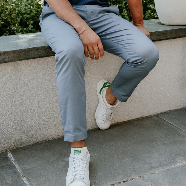 Lightweight Stretch Chinos Slim Fit - Slate - Image 3