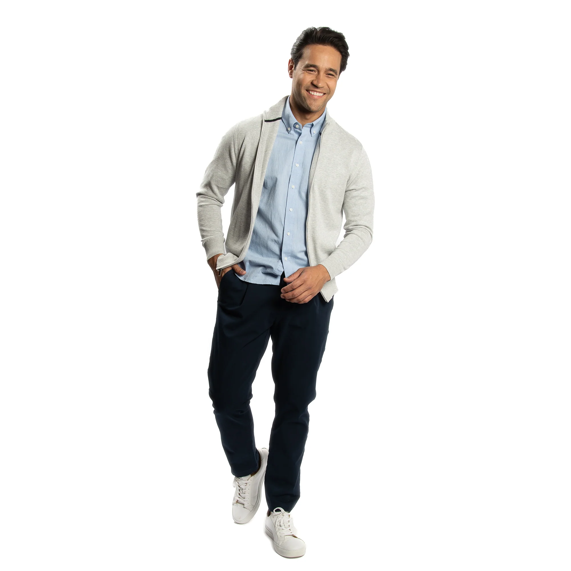 Linen Short Sleever - Blue - Image 4