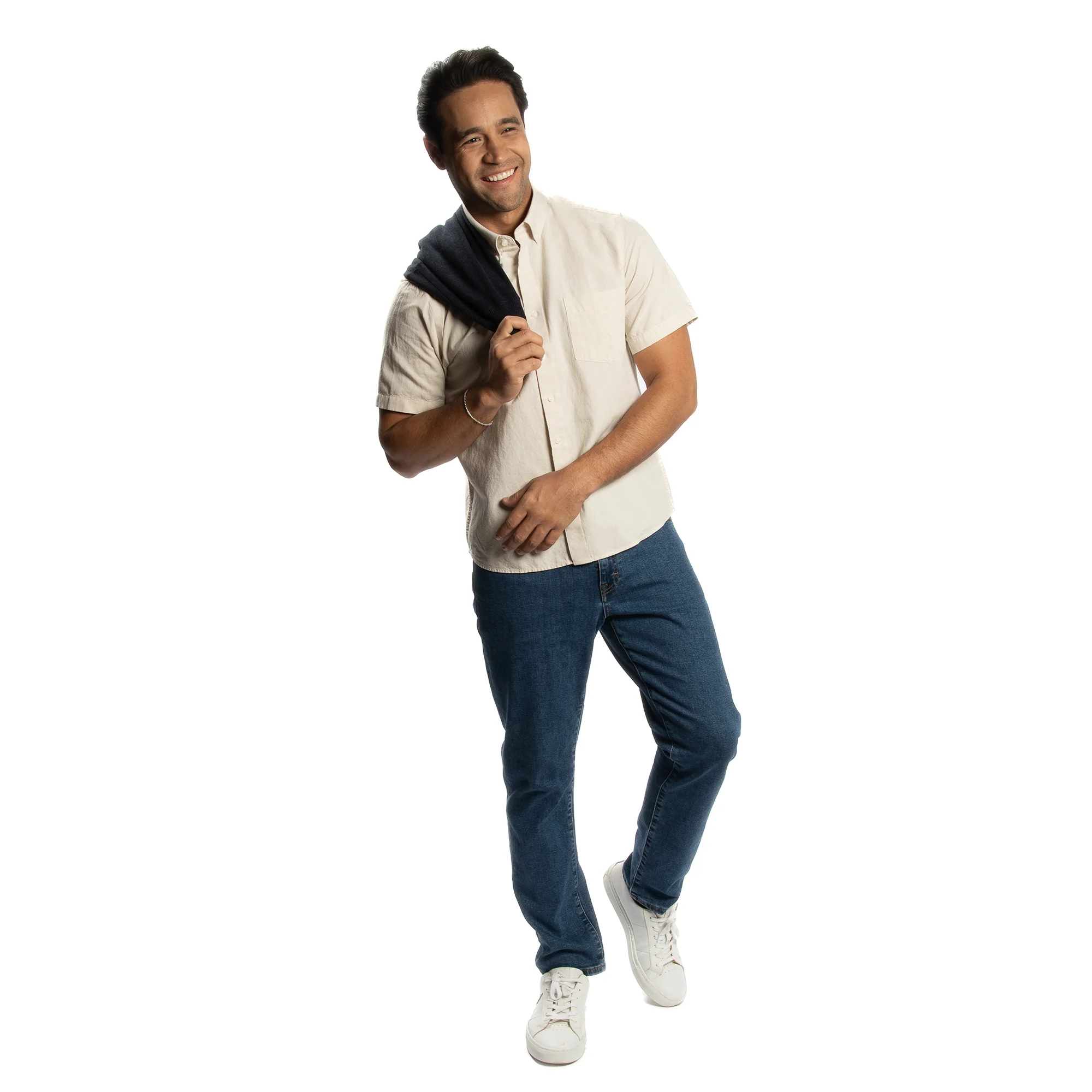 Linen Short Sleever - Sand - Image 4