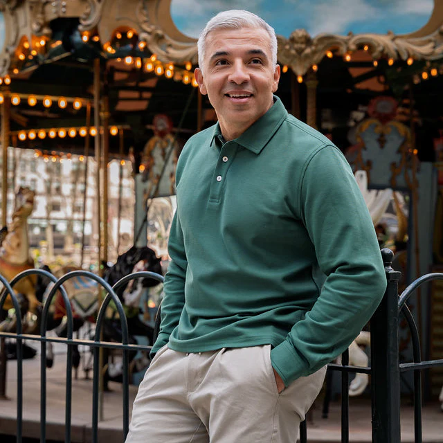 Pique Polo Shirts - Hunter Green - Image 4