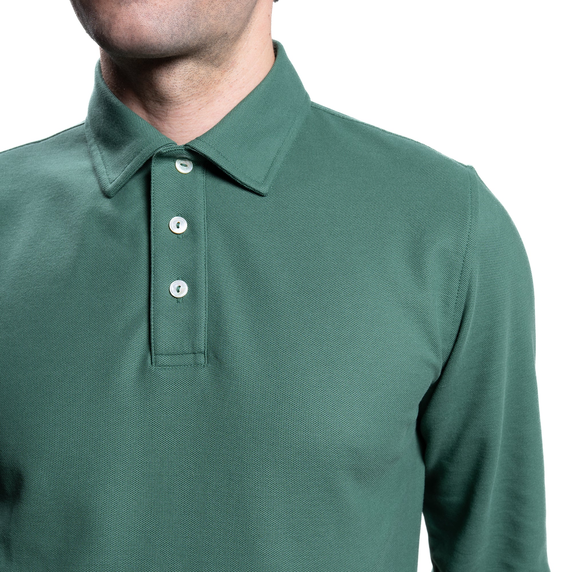 Pique Polo Shirts - Hunter Green - Image 5