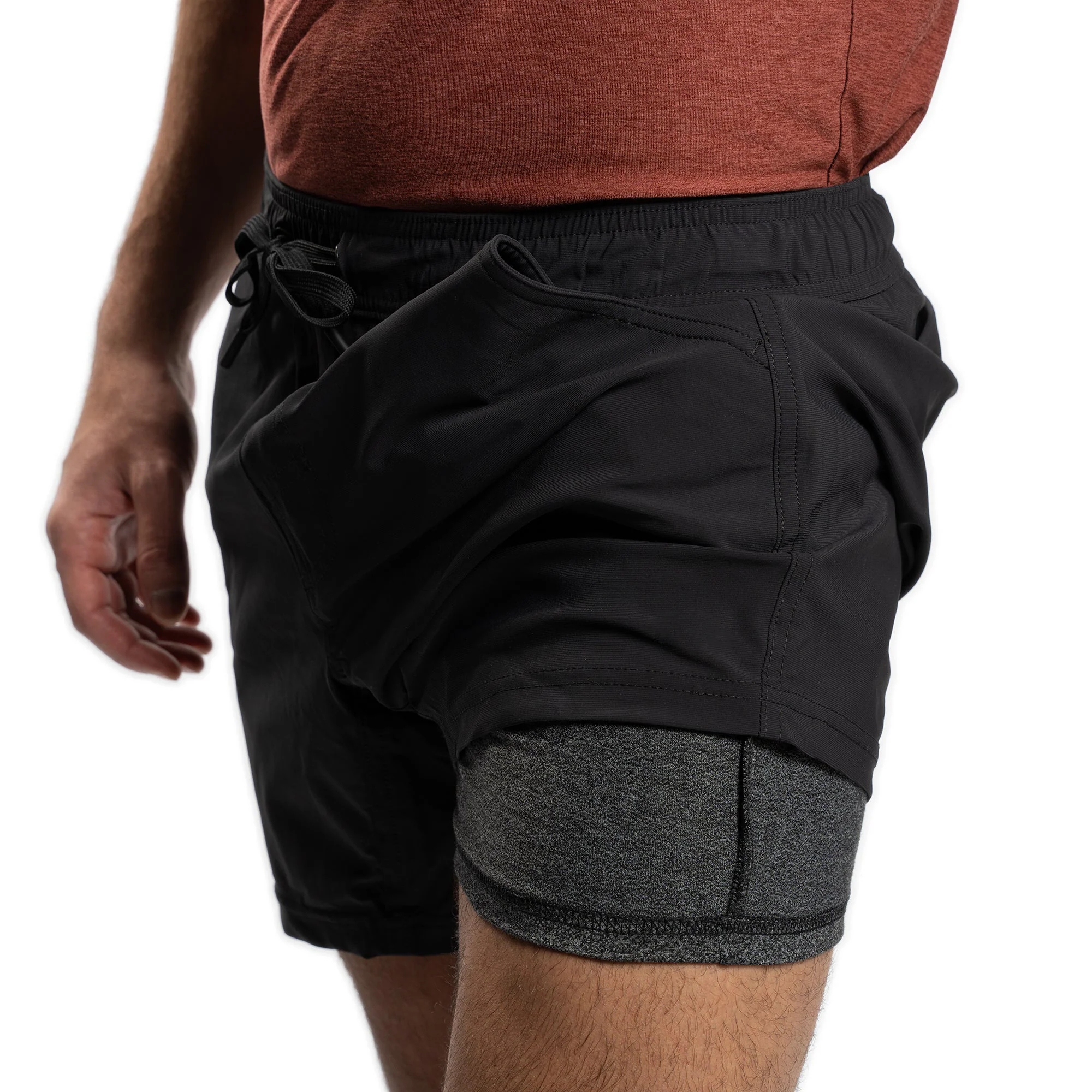 Workout Shorts - Black - Image 3